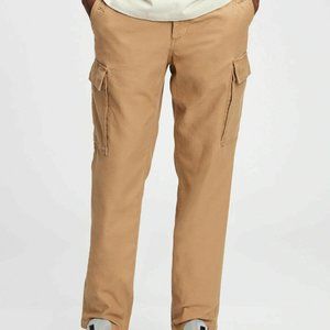 Gap Mens Light Brown Slim Tapered Fit Cargo Pants 38x32